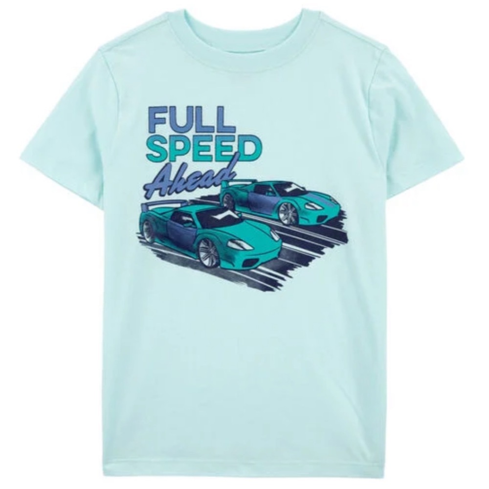 Carter’s Boys Full Speed Ahead Race Car Tee Shirt